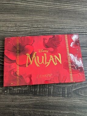 ColourPop Mulan Eyeshadow Palette - Red with Gold Accents